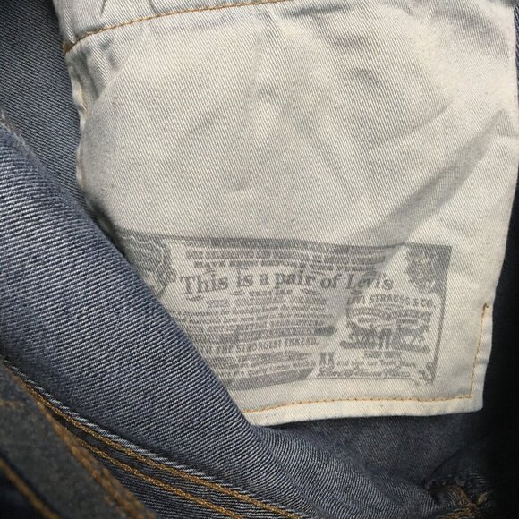 Levis Mens 501 Original Fit Blue Jeans size 40x34 Premium Denim Button Fly - Picture 11 of 15